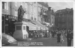 83-SAINT-TROPEZ-CARTE-PHOTO- QUAI DE SUFFREN- STATUE DU BAILLI DE SUFFREN - Saint-Tropez