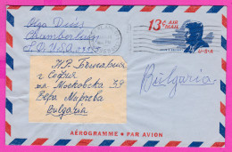 296000 / United States 1969 -13c Air Mail John F Kennedy 35th U.S. President AEROGRAMME Stationery Letter Chamberlain SD - Sonstige & Ohne Zuordnung