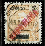 Congo, 1910, # 56, Dupla Impressão, Used - Congo Portoghese