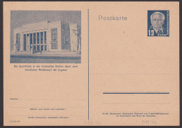 Bildpostkarte GA Wilhelm Pieck P47/05 Sporthalle Berlin Stalinallee Ungebraucht - Postcards - Mint