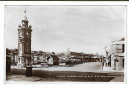 Real Photo Postcard, Berkshire, Windsor, Maidenhead, Great Western Railway Station, Cars, Street, Road. - Windsor