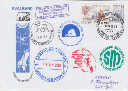 Russia Cover Ca With Icebear  Ca Lonyearbyen Svalbard  12.04.2002 (TI158A) - Fauna ártica