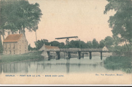 DEURLE   PONT SUR LA LYS  BRUG DER LEYE   KLEUR   2 SCANS - Sint-Martens-Latem