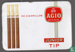 Boite Ancienne De Cigarillos AGIO Junior Tip - Porta Sigarette (vuoti)