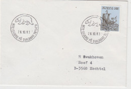 Russia Cover Ca With Icebear Ca Isfjord Svalbard 28.10.1983  (TI160B) - Arctic Tierwelt