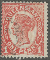 Queensland. 1896-1902 QV. 1d Used SG 229 - Used Stamps