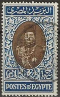 EGYPT 1947 King Farouk - £El - Brown And Blue FU - Gebruikt