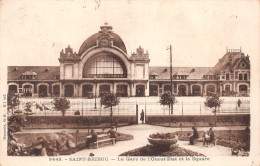 ¤¤  -   SAINT-BRIEUC    -   La Gare De L'Ouest-Etat Et Le Square    -   ¤¤ - Saint-Brieuc