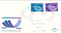 FDC NETHERLANDS 1011-1012 - 1973