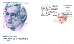 ESPAGNE FDC 1993 MARIA ZAMBRANO - FDC