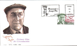 ESPAGNE FDC 1994 JOSEP PLA - FDC