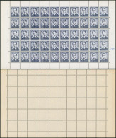 Baudouin à Lunettes - N°1071** (MNH) En Petite Feuille De 50 Timbres. Chiffre Comptable Et N° De Planche 3 - 1951-1960