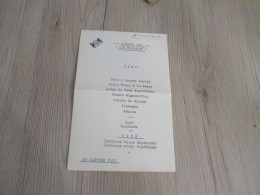 Menu 1951 Banquet Air Transport Aviation Commerciale Afrique Du Nord - Menükarten