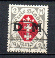 Col33 Allemagne Dantzig 1938 Service N° 17 Oblitéré Cote : 26,00€ - Dienstzegels