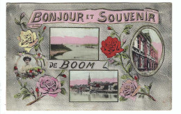 Boom   BONJOUR ET SOUVENIR DE BOOM  1912   M.M. Br. - Boom