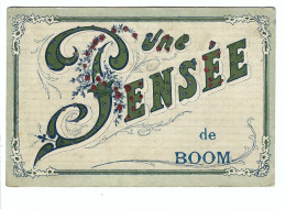 Boom   Une PENSEE De  BOOM  1907    VDF DEPOSE  (versierd Met Glittersteentjes) - Boom