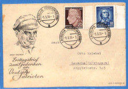 Allemagne DDR 1955 Lettre De Lausha (G19610) - Briefe U. Dokumente