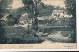 HAM SUR HEURE  PAYSAGE A BIATROOZ      2 SCANS - Ham-sur-Heure-Nalinnes