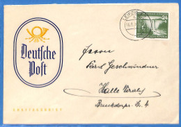 Allemagne DDR 1954 Lettre De Leipzig (G19618) - Brieven En Documenten