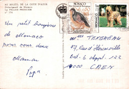 MONACO / PHILATELIE SUR CARTE POSTALE - Storia Postale