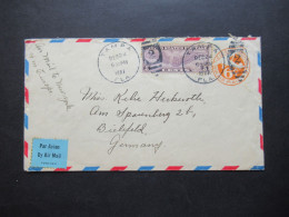 USA 1937 GA Umschlag Mit Flugpostmarke Stempel Tampa Handschriftlich Air Mail To New York / Mit Inhalt - Cartas & Documentos