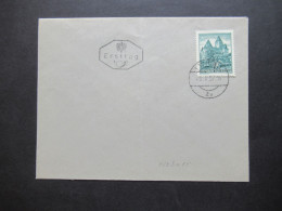 Österreich 1957 Freimarken Bauwerke Nr.1038 (10 S) FDC / Ersttag Stempel Wien 25.X.57 - Cartas & Documentos