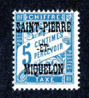 1090 Wx St Pierre 1925 Scott J10 M* (Lower Bids 20% Off) - Postage Due