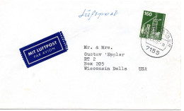 66902 - Bund - 1982 - 160Pfg I&T A LpBf OPPENWEILER -> Wisconsin Dells, WI (USA) - Lettres & Documents