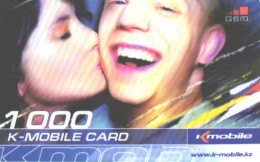 Kazakhstan:Kazakstan:Used Phonecard, Kmobile, 1000 Units, Lady And Man - Kazakhstan