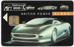 Spain - Telefónica - Cars (Prototypes) - British XJ 220, P-076 - 05.1994, 100PTA, 3.000ex, Mint - Privatausgaben