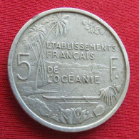 French Oceania 5 Francs 1952 KM# 4 Lt 454 *V2T  Etablissements Français De L'Océanie Oceanie Polynesia Polynesie - Andere - Oceanië