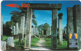 Sri Lanka - Lanka Pay Phones (GPT) - Polonnaruwa Ruins - 2SRLE (Normal 0, Letter B), 800Rs, Used - Sri Lanka (Ceilán)