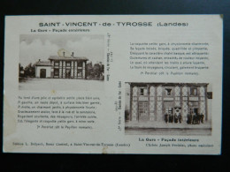 SAINT VINCENT DE TYROSSE                      LA GARE          FACADE EXTERIEURE     FACADE INTERIEURE - Saint Vincent De Tyrosse