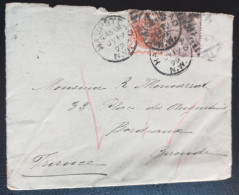 ENVELOPPE LETTRE HAMPSTEAD À BORDEAUX FRANCE 1899 - Briefe U. Dokumente