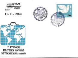 Portugal & FDC I Philatelic Exhibition On Tourism Themes, PUB Travel Tourism STAR, Lisbon 1963 (79) - Usines & Industries