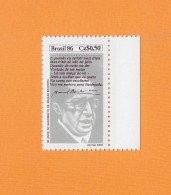 BRASILIEN 1986  Postfrisch(**)MNH  Mi.-Nr. 2190  =  Literatur Manuel Bandeira # TAG Des BUCHES = - Sonstige & Ohne Zuordnung