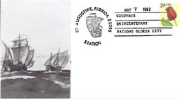 United States &  FDC 500 Years Of Christopher Columbus, Discover Of America, St. Augustine 1992 (10059) - 1991-2000