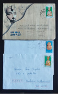 6 ENVELOPPES LETTRES ÉGYPTE FRANCE - Storia Postale