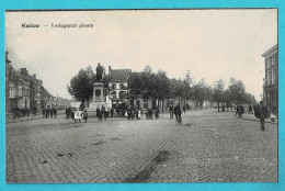 * Eeklo - Eecloo (Oost Vlaanderen) * (Uitg Derycke - PhoB) Ledeganck Plaats, Animée, Statue, Tramway, Old, Rare - Eeklo