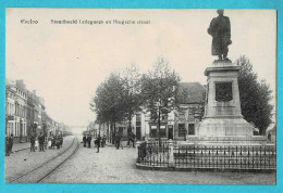 * Eeklo - Eecloo (Oost Vlaanderen) * (Uitg Derycke - PhoB) Standbeeld Ledeganck En Brugsche Straat, Statue, Tramway - Eeklo