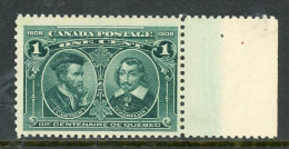 Canada MNH  1908 Cartier And Champlain - Neufs