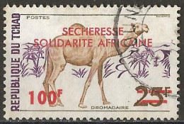 Chad 1973 - Mi 667 - YT 289 ( Fauna : Dromedary With Surcharge ) - Tchad (1960-...)