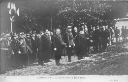 78-SAINT-CYR- CARTE-PHOTO- ALPHONSE XIII A ST-CYR 2 JUIN 1905 - St. Cyr L'Ecole