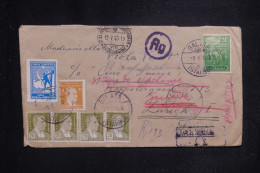 TURQUIE - Enveloppe ( Manque De Rabat Au Dos) En Recommandé De Istambul Pour La Suisse En 1943 - L 144136 - Briefe U. Dokumente