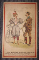 CHROMO VELO CYCLE CYCLISME BOUCHERIE BON MARCHE Henri DUWAVRAN 1890-1905 - Au Bon Marché