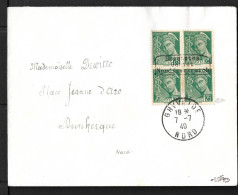France 1940 Dunkerque N°1 Sur Lettre. Signé Calves Et Roumet. Cote 800€. - Guerre (timbres De)