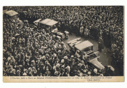 CP PARIS - L'OVATION FAITE AU GENERAL PRESSING, COMMANDANT EN CHEF LES FORCES AMERICAINES EN FRANCE (JUIN 1917) - Funerali