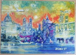 Cartolina PUBBLICITà ITALIA ROMA ESPOSIZIONE 1997 Italy Postcard Italien Ansichtsksarten - Ausstellungen