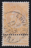 Belgie  .   OBP    .    65   .   O     .   Gestempeld      .   /   .    Oblitéré - 1893-1900 Fijne Baard