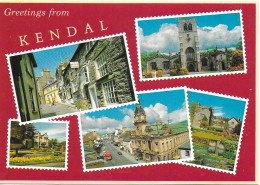 SCENES FROM KENDAL, CUMBRIA, ENGLAND. UNUSED POSTCARD   Ps5 - Kendal